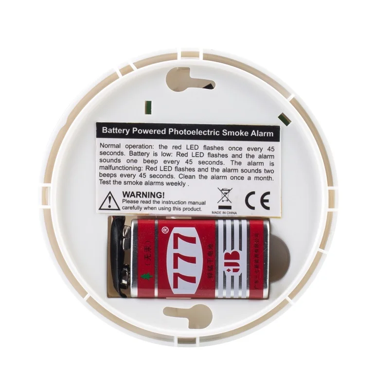 14 YEARS FACTORY Sound Smoke Sensor Fire Alarm For Hotel School Office Security