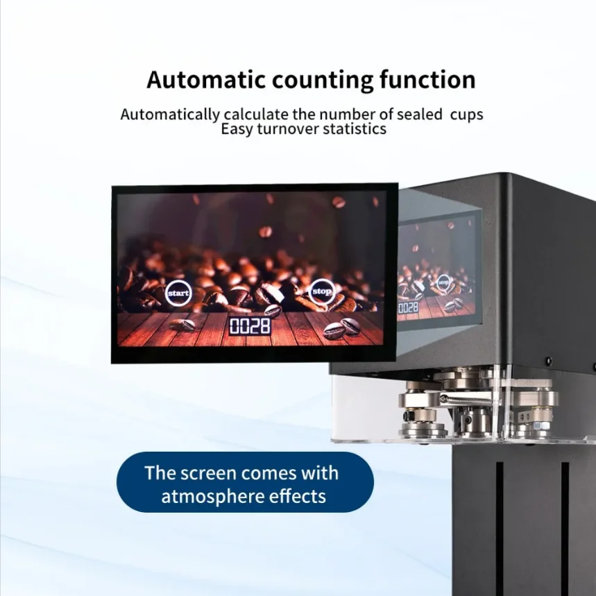 High Efficiency Touch Screen Cola Can Sealing Machine Without Base Non Rotary Seamer Soda Aluminum Tin Jar sealing machine