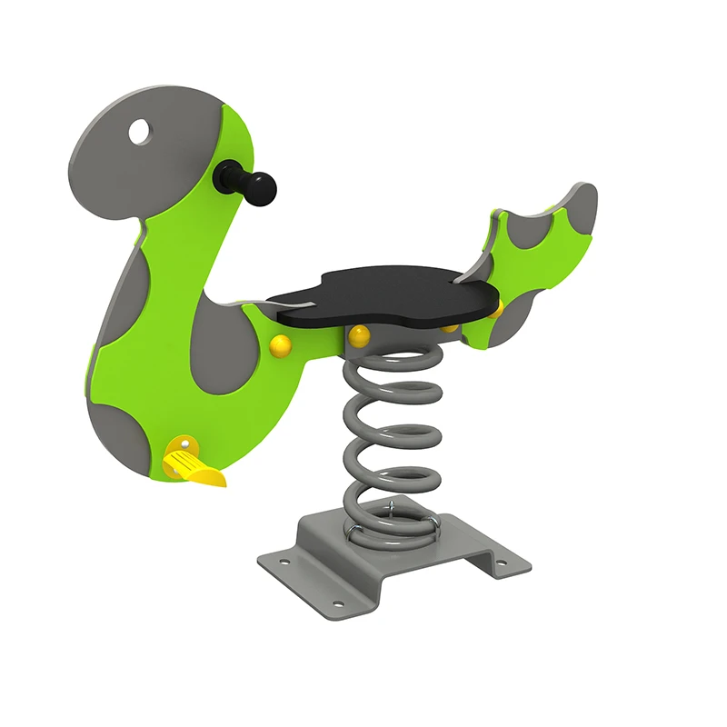 New Arrivals Snake Style Outdoor PE Board Spring Rocking Horse Outdoor Playground Equipment Playground Spring Rider Toys