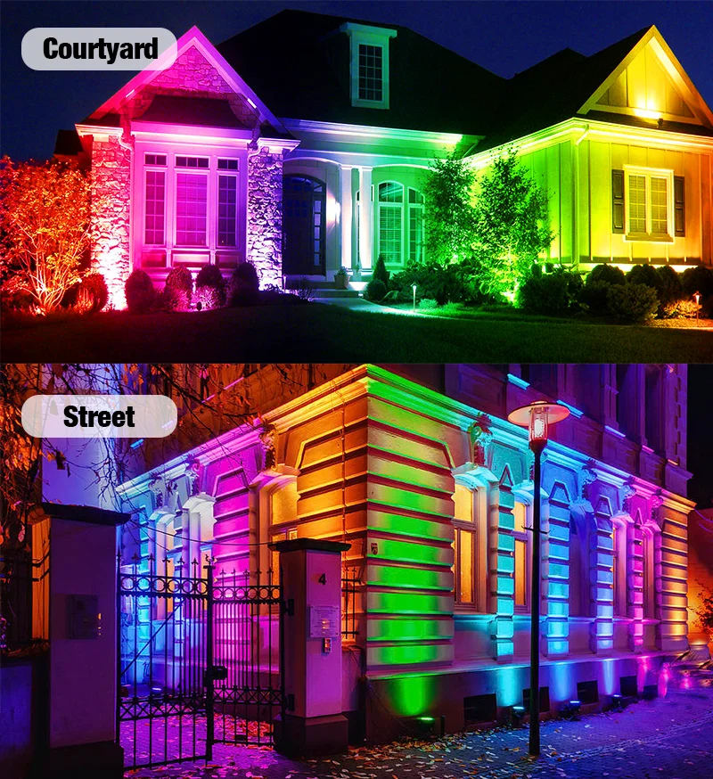 12PCS 18W City Color Light RGBW ip65 Waterproof Uplights Wash Led Garden Wedding Party Dj Lights Stage Light