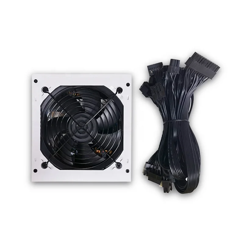 Блок питания ATX для ПК с вентилятором 12 см 256-600 Вт полностью модульный