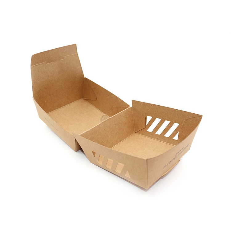 china supplier wholesale Hottest  Fried Chips Burger Fast Food packing box Custom Print Paper Hamburger Box Packaging