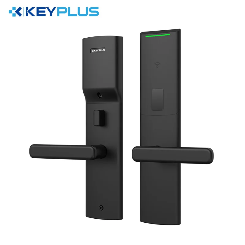 Keyplus Free Software Electronic ANSI RFID Card Key Hotel Door Lock with Manual Key from China