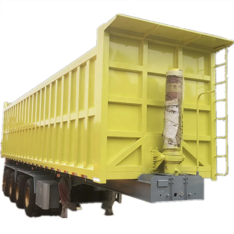 
Coal Or Grain Rear Hydraulic 45 CBM 4 Axles Dump Tipper Truck Semi Trailer 