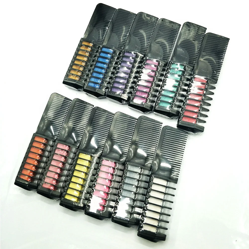 2019 new fashion nontoxic high pigment doble side hair chalk dye