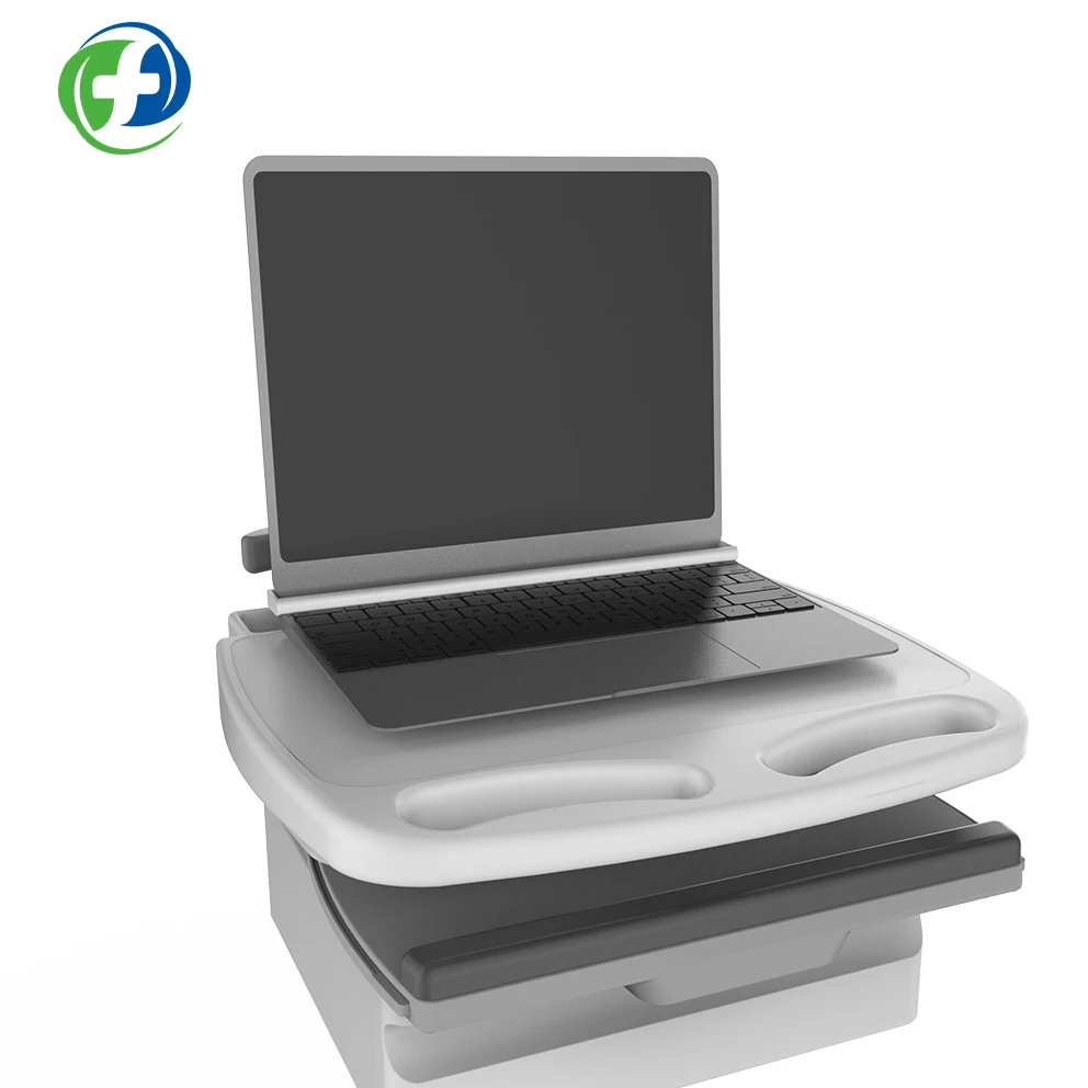 Laptop Cart Medic Trolley Mobile Computer Workstation New Clinic  Dental Cart  Beauty Salon Nursing Laptop Workstation Arm Mount
