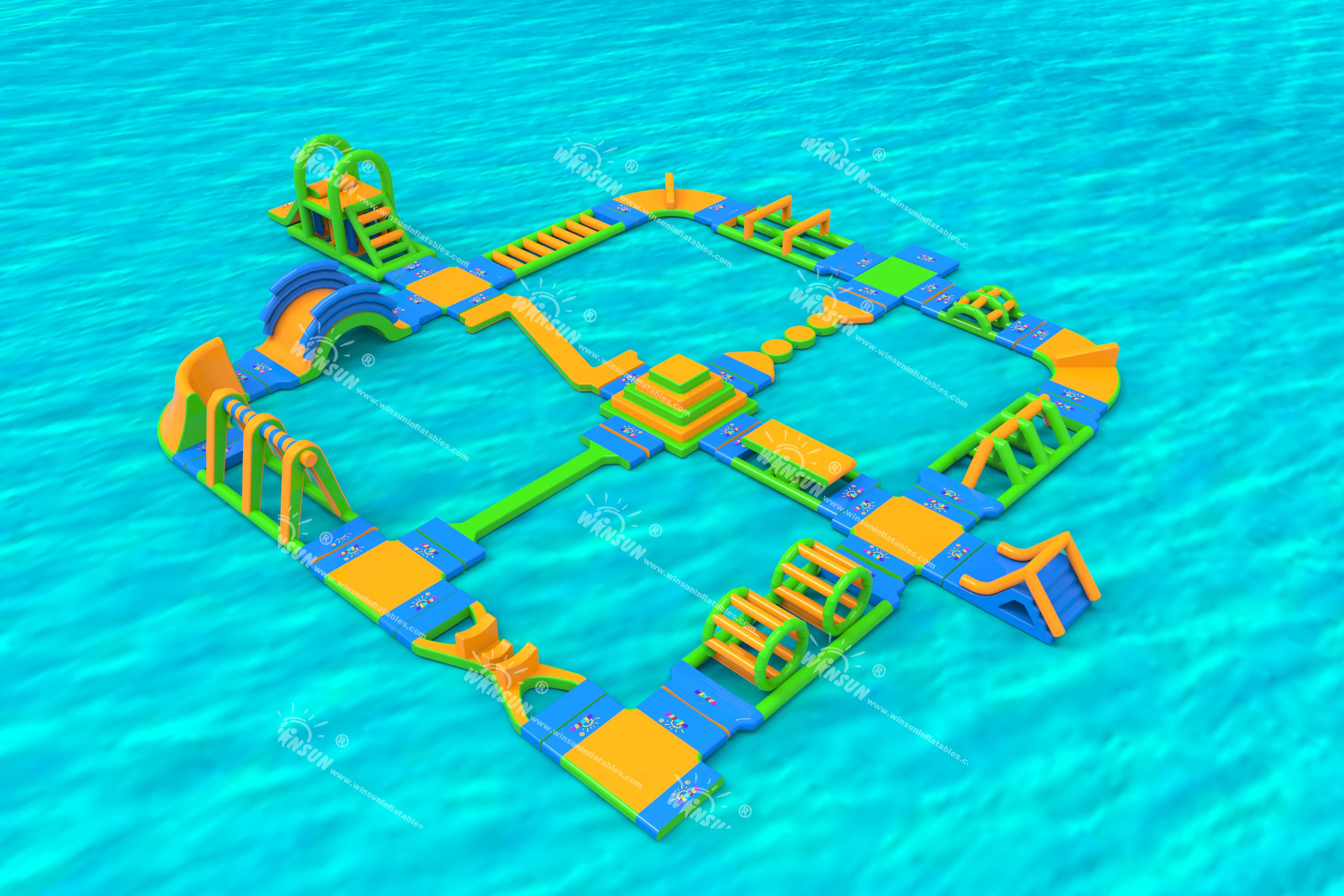 New inflatable sea water park games, lake amusement water park floating park for sale