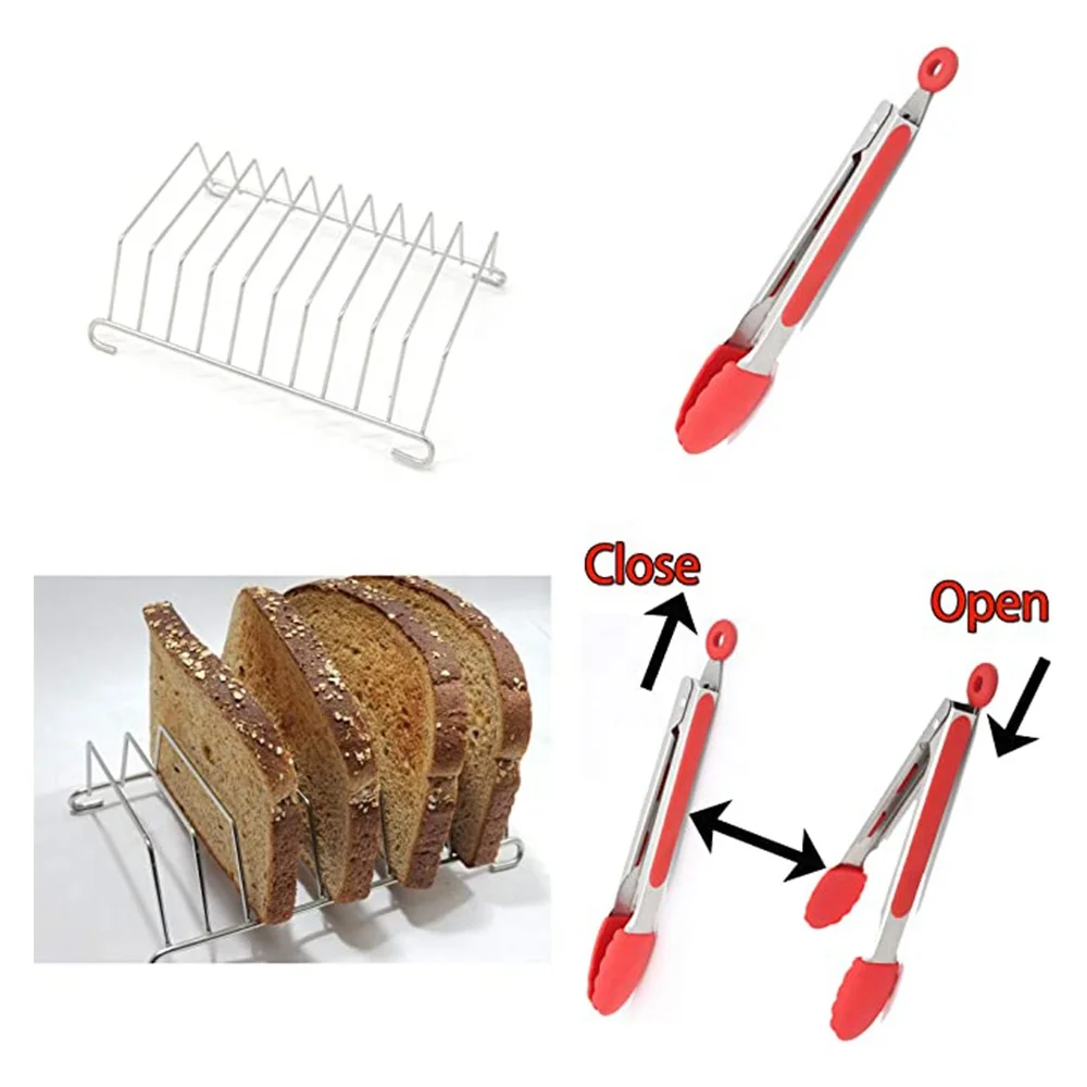 1 Set (8pcs) Air Fryer Accessories Baking Basket Pan Frying Tray Pizza Oven