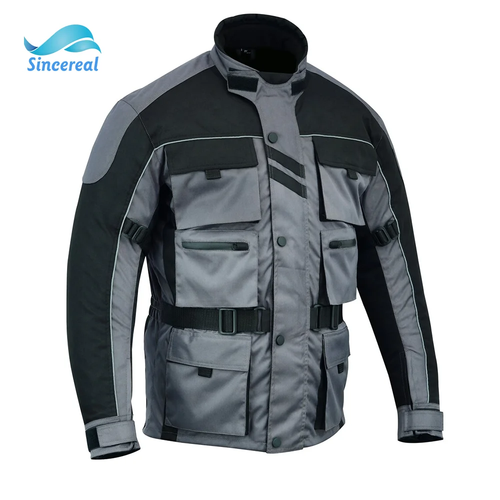 NEW Motorcycle Motorbike Coat Waterproof Breathable Removable Multi Pockets Motorcycle Biker Jacket