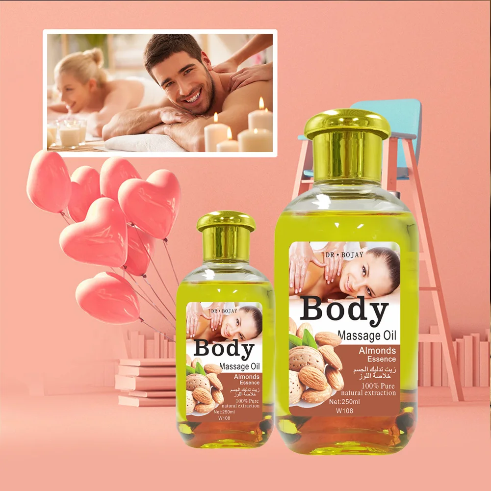 100% Pure Natural Essential Oil Manufacturer Body Care Almonds Massage Body Oil Wholesale