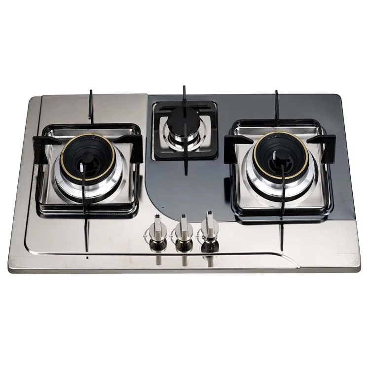 kitchen appliance tempered glass 3 burner built in gas hob gas cooker gas stove