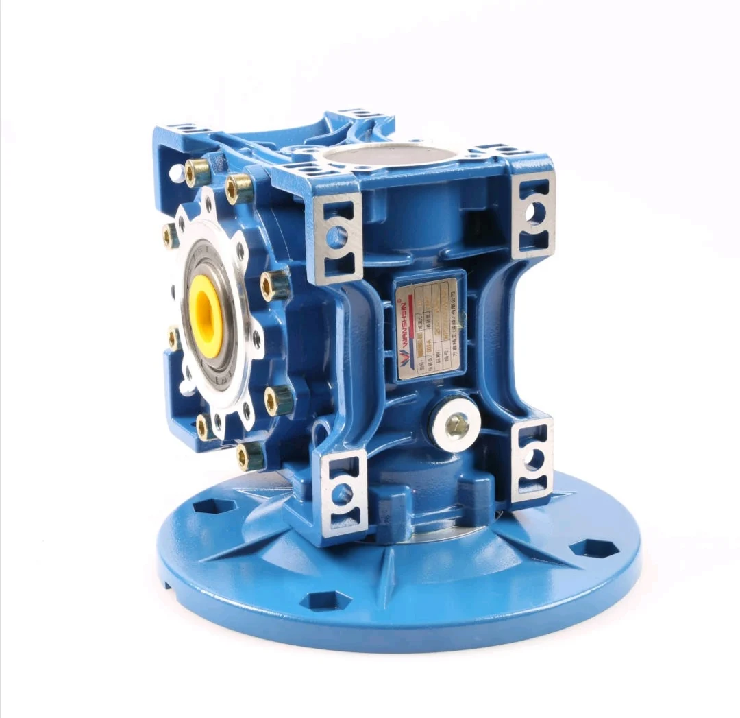 Wanshsin worm gear gearbox speed reducer with motor for transmission line NMRV NMRW NRV NRW mini micro small size high power
