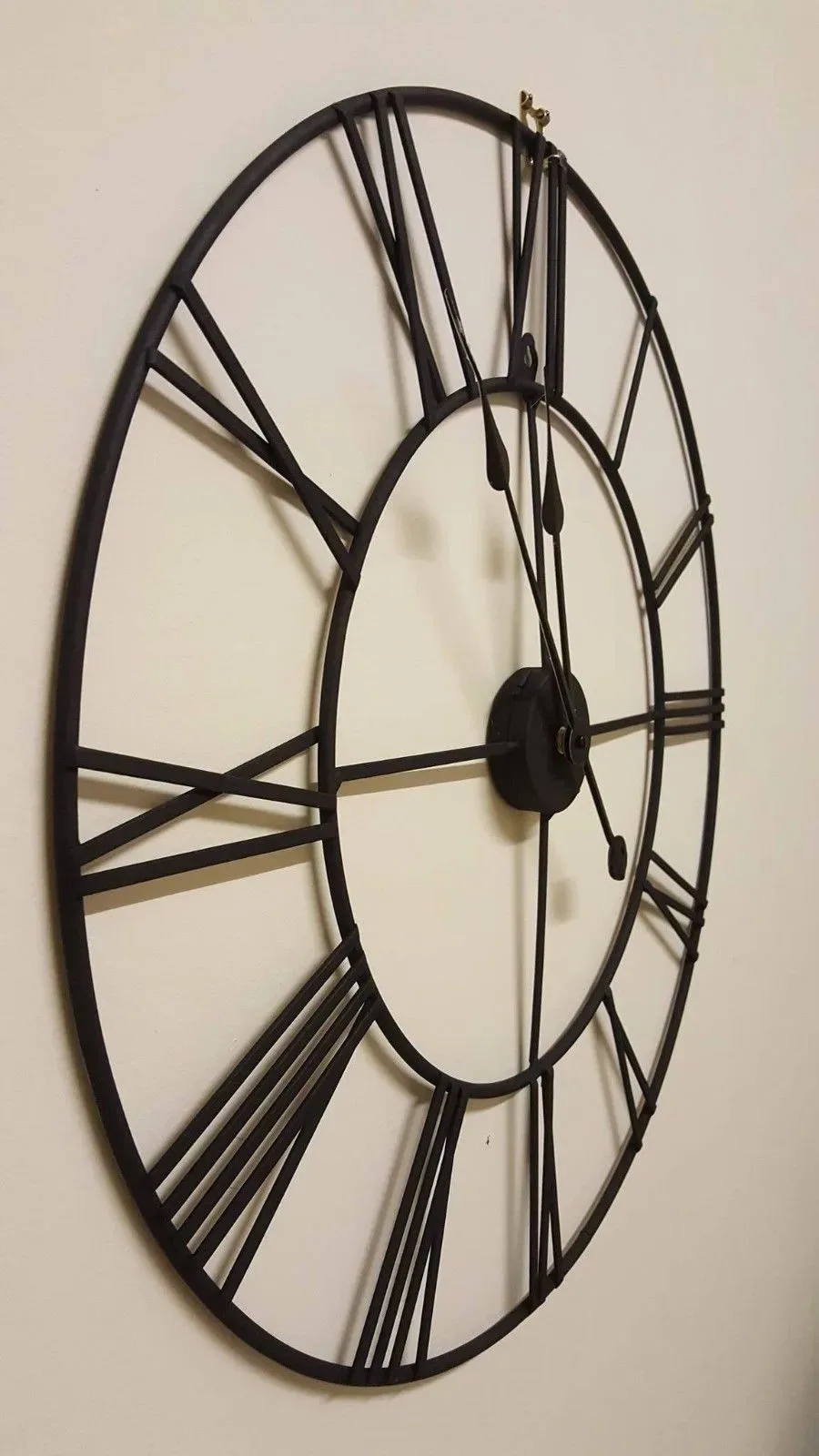 Outdoor Roman Number Metal Garden large wall clock