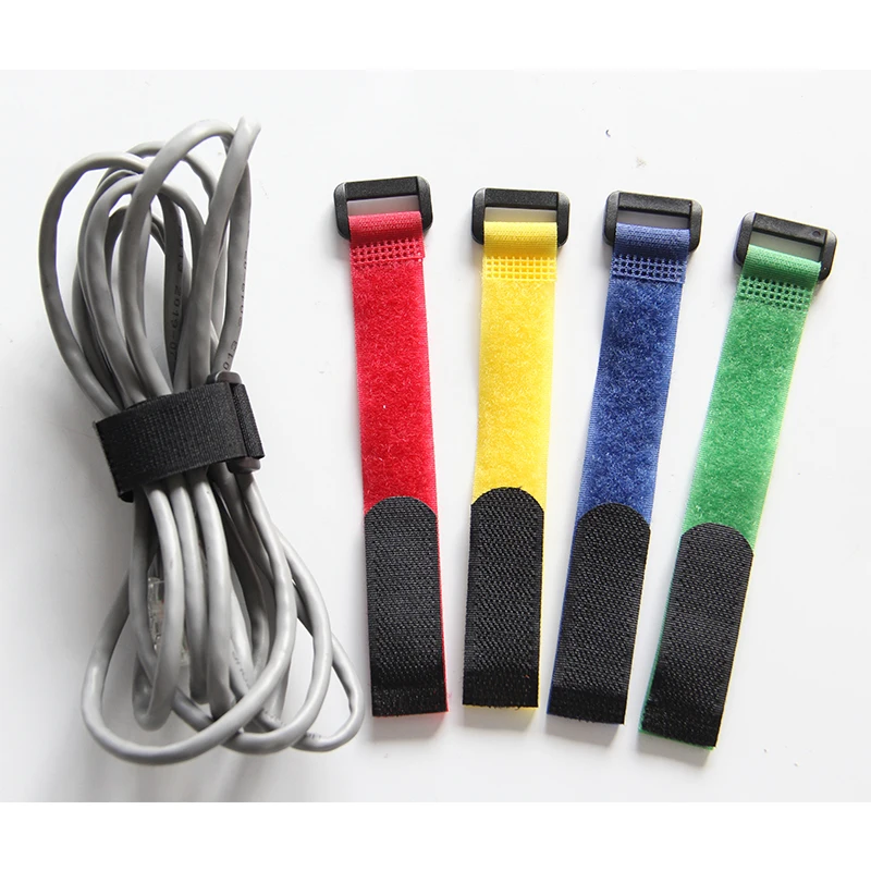 Colorful Watch Bands New Material Customized Hook And Loop Buckle Straps Wire Storage