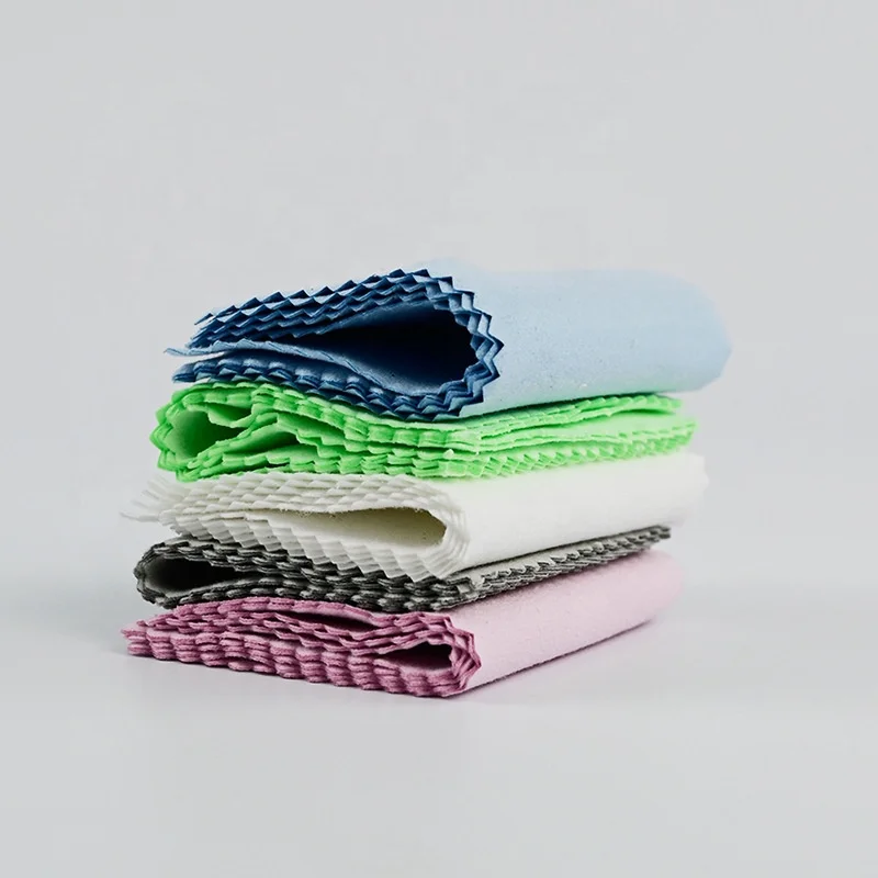 High quality 6*8 cm microfiber sliver jewelry surface polishing cloth with custom logo