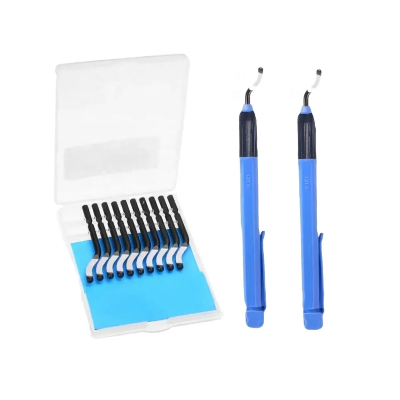 EO2000 Deburring Manual Chamfering Tool Plastic Handle Rotating Deburring Tool Set