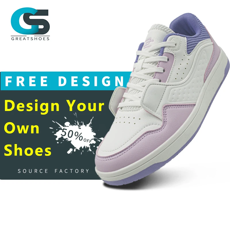 Greatshoes Pink Sneakers For Girls Customized Sports Shoe,China Wholesale Flat Men Casual Walking Shoes