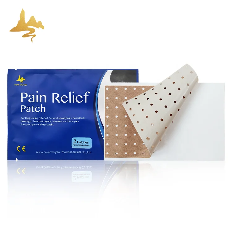 Chinese Factory Korea Hot Sale Transdermal Herbal Plaster Far Infrared Pain Relief Patches For Lumbago Frozen Shoulder