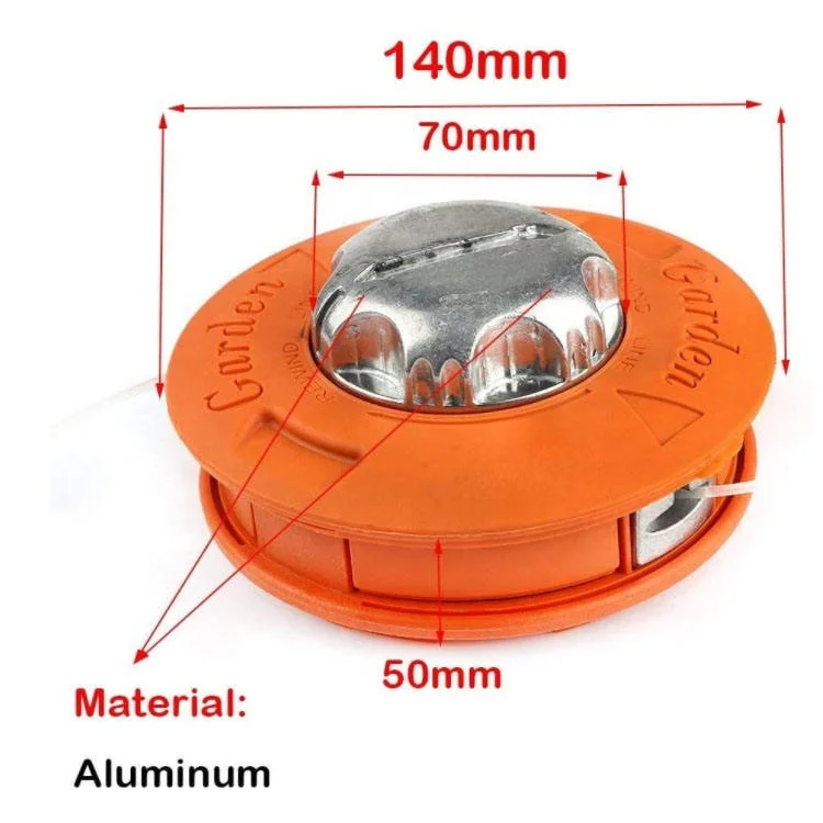 Aluminum Nylon Trimmer Head Fit For Brush Mower Grass Trimmer Bump Feed Trimmer Head