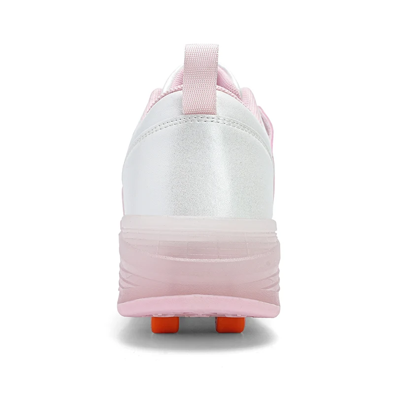 Kids Roller Shoes Boy Girl Sneakers With Wheels Become Sport Sneaker With Led For Christmas Birthday Children Show Gift