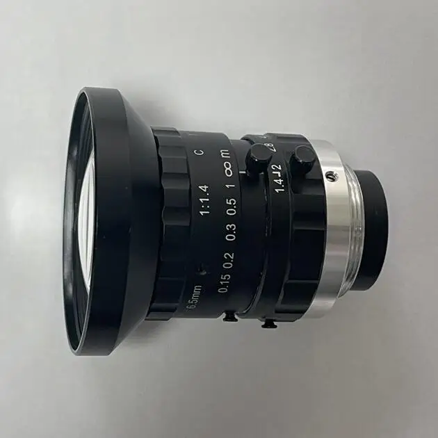 1 дюйм, формат изображения F1.4, ручная Радужная оболочка, 2 МП, 6,5 мм, FOV, 110 градусов, C-образное крепление, 1 дюйм-32un, объектив видеонаблюдения с резьбой для 1 дюймового датчика