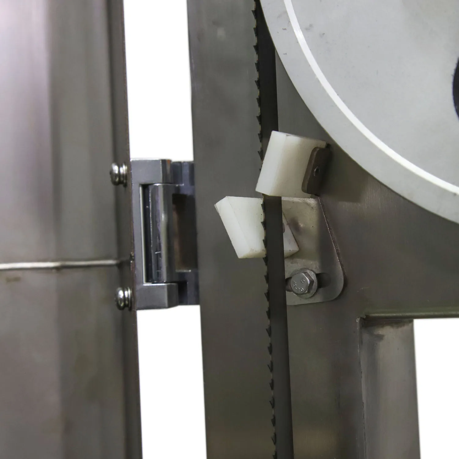 350mm Vertical SS304 Frozen Fish Slicer Chicken Cutting Machine Manufacturers Top Band Saw Cow Pork Poultry Meat Cutting Machine