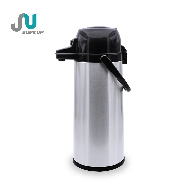 High Quality Airpot Glass Liner Carafe Handle Connected With Body Comfortable Handle Air Pressure Thermos Coffee Tea Pot Flask