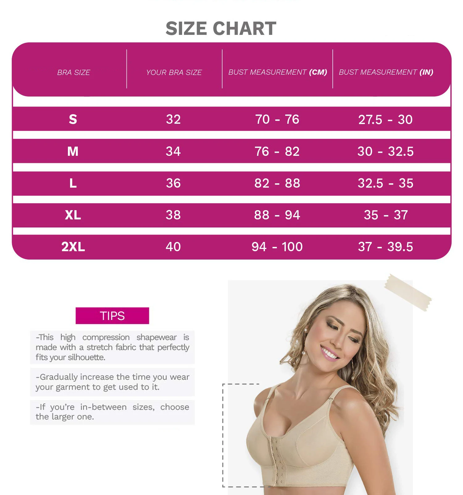 Breathable Fabric Yoga Sport Tops After Childbirth Post Surgical Faja Breast Shapewear Post Op Bra Shaper