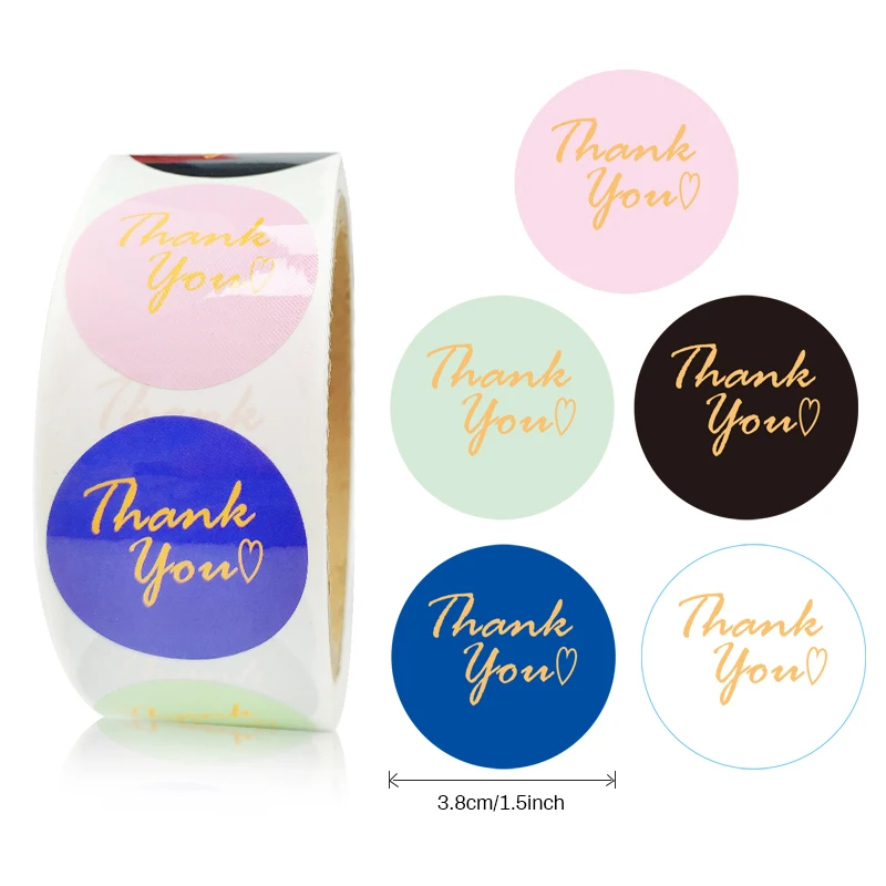 logo printed label sticker paper thank you for supporting my small business sticker