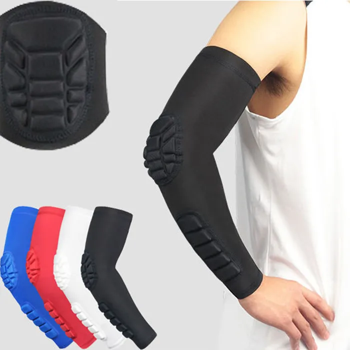 Compression Padded Arm Sleeves Crashproof Arm Guard Elbow Support for Men Women & Youth
