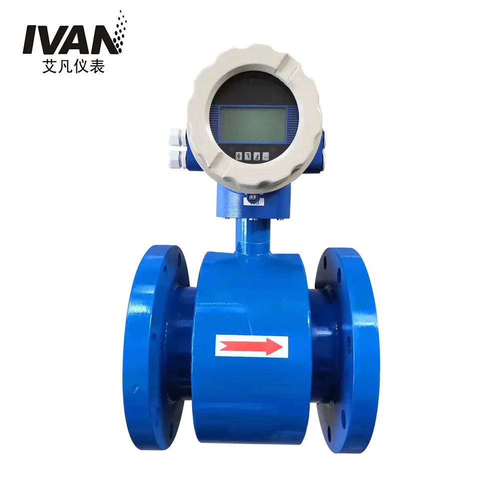 High accuracy sewage electric flowmeter with 4 - 20 mA output / Waster water flow meter
