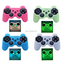 RALAN Glow in the Dark Gaming Joystick Gamepad PS3 Protective Shell Skin Silicone Case for Playstation 3