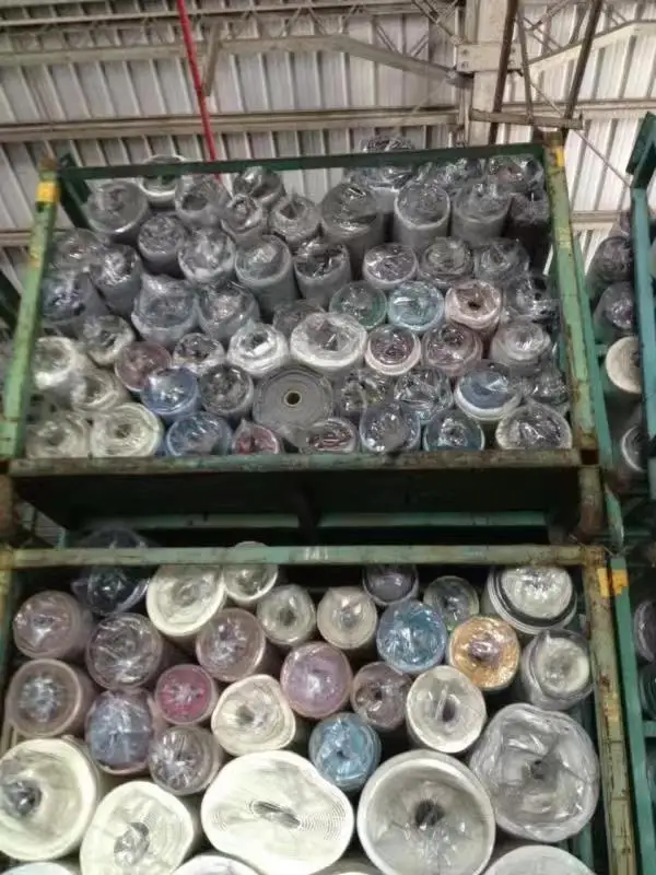 Taiwan C Grade PVC Artificial Leather Stock Lot