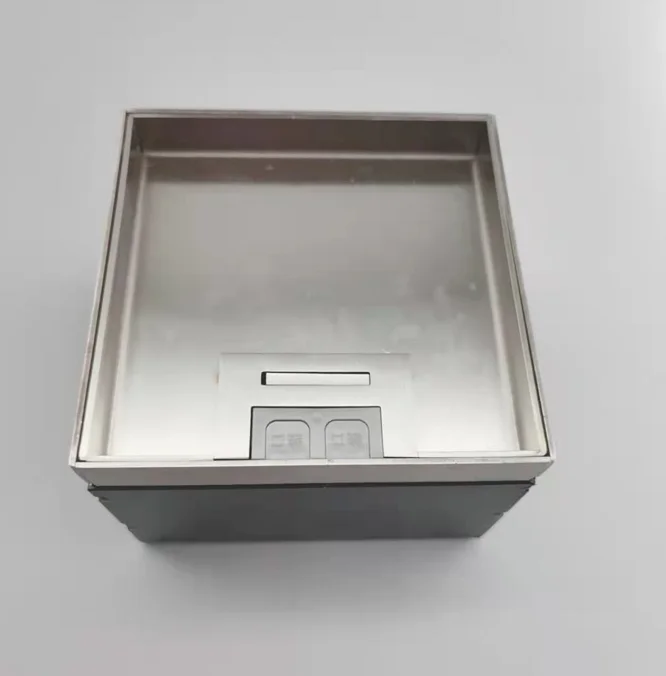 Recessed design floor power sockets exhibition power outlet floor socket box with USA socket