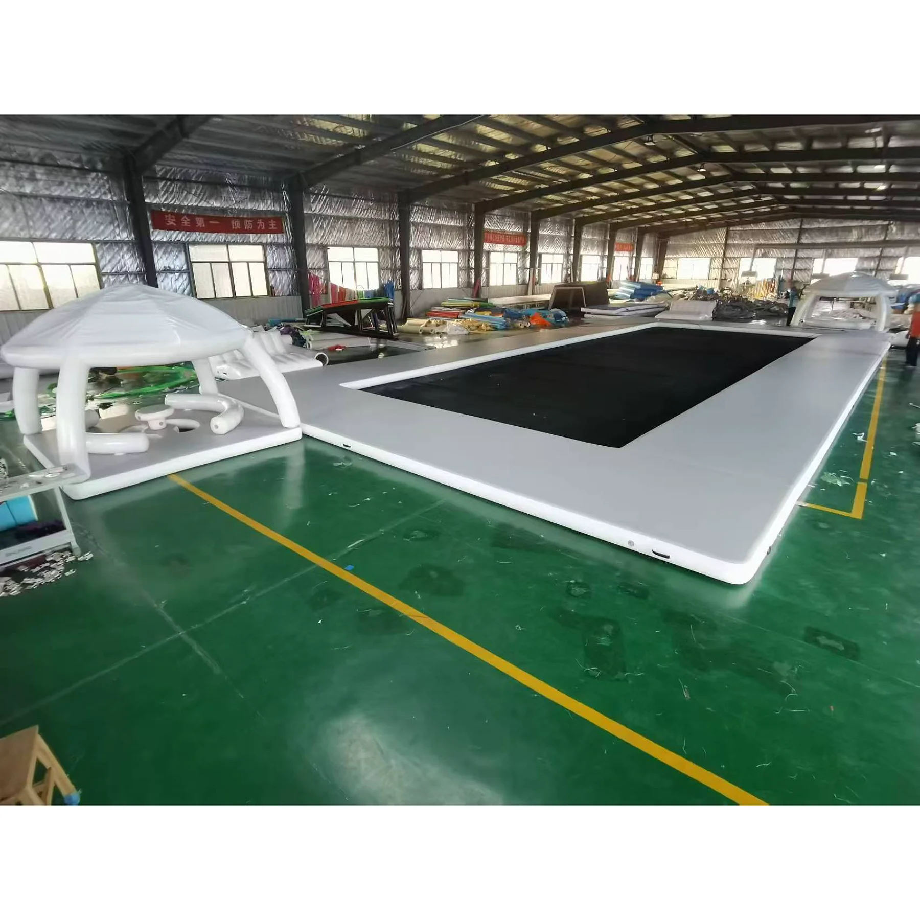 2024 Hot Sale Inflatable Dock Deck Floating Lounge Platform OEM ODM Air Pontoon For Water Sport