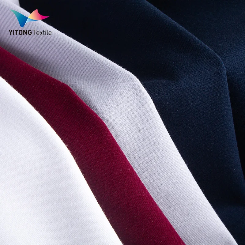 Wholesale 230 gsm Cotton Single Jersey Fabric 93% Cotton 7% Spandex Fabric for Loungewear Clothing
