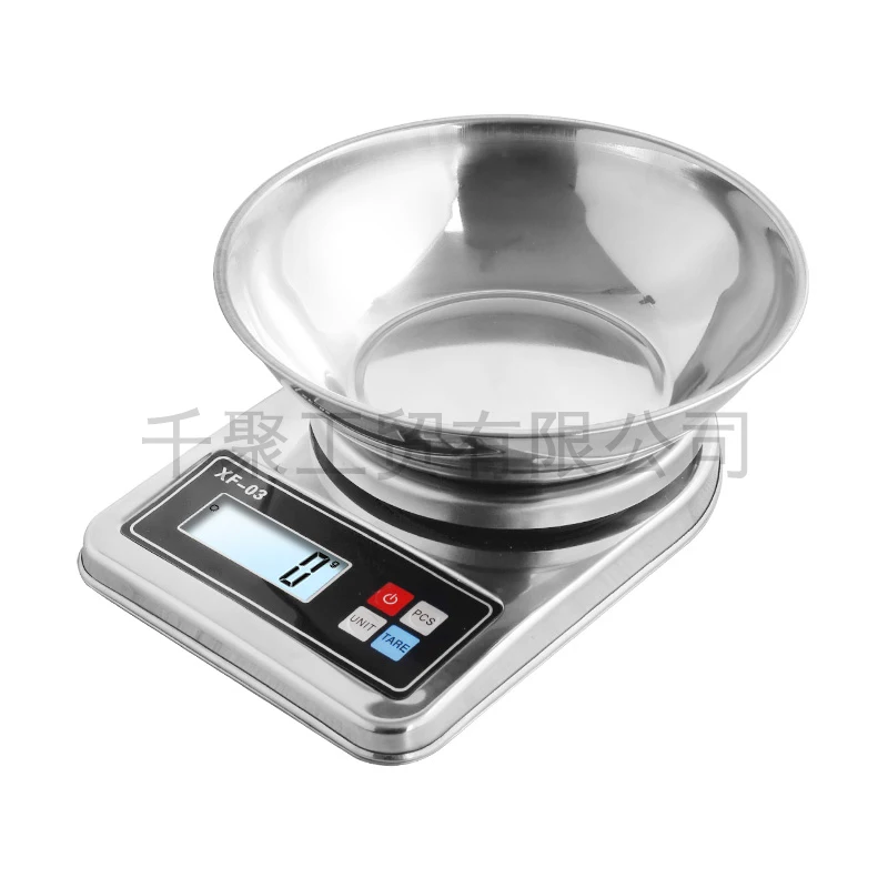 High Quality Stainless Steel Material Silver Color 10kg Digital Kitchen Weighing Scales