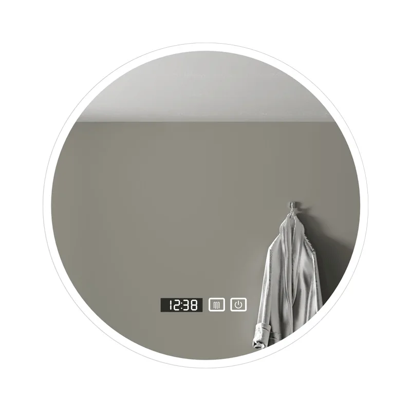 3 вида цветов двойное светодиодное противотуманое зеркало большое затемняемое настенное умное для ванной комнаты с передней и подсветкой