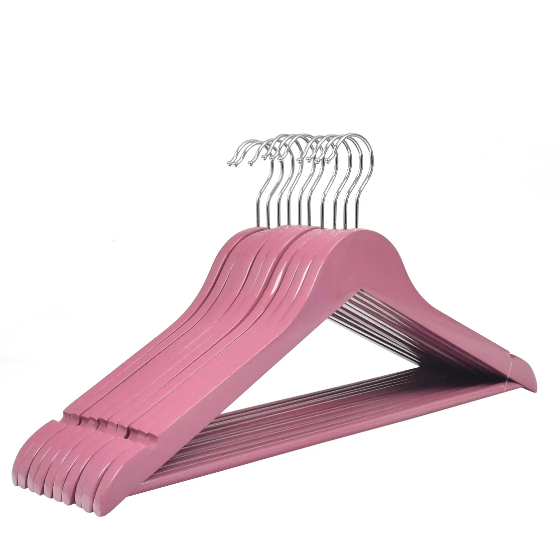 19 Years Hangers Manufacturer Wholesale White Wooden Hangers for Clothing