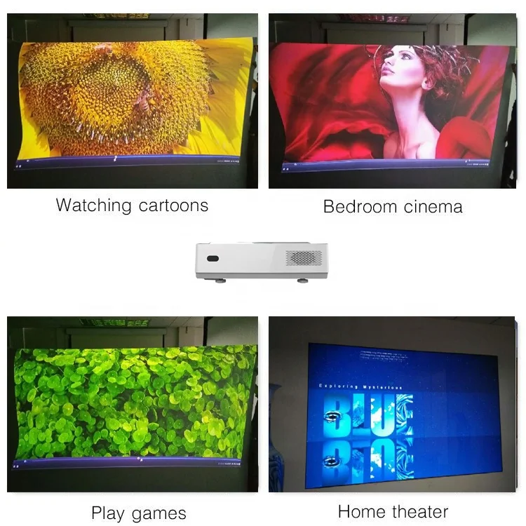 4K UST 1080P HD 3D Smart  Super Short Throw Video Projector Smart Laser DLP Projectors for Teaching Meeting