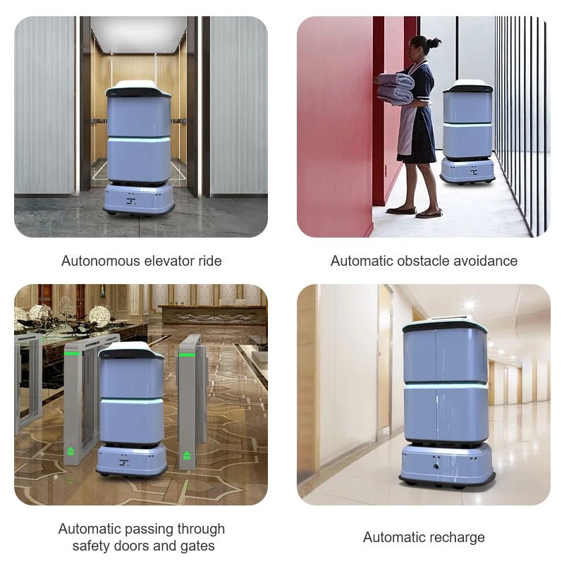 DF-DR3 Modern Intelligent Waiter Robot Delivery Robot Coffee Shop for Restaurant Robot Hotel