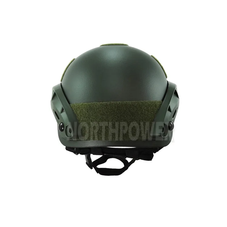 MICH 2001 Style Combat Tactical Protective Helmet with Side Rail & NVG Mount