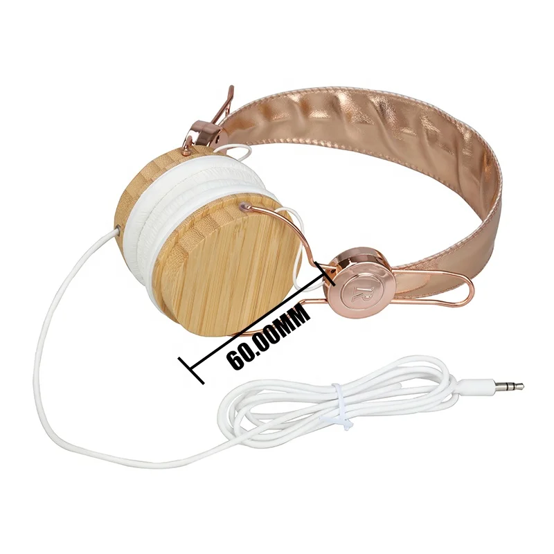 2020 hot wood earphone New design professional noise cancelling wooden computer headphone