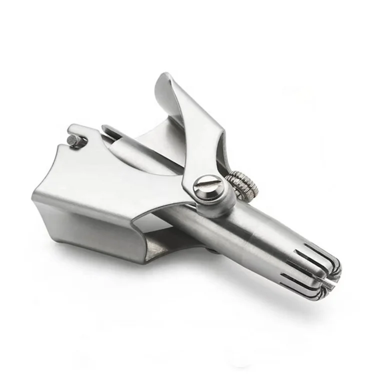 Мужской триммер для волос в носу ручной из нержавеющей стали подходит носа бритва моющийся