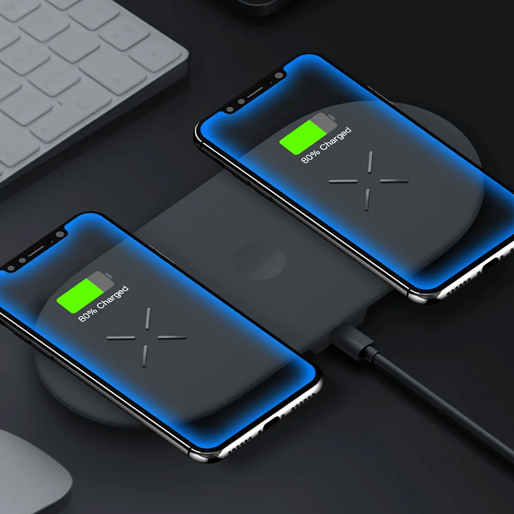 3in1 зарядная станция 2 телефон зарядное устройство Pad Множественная Беспроводное зарядное устройство 3 катушки Беспроводная зарядная станция для iPhone