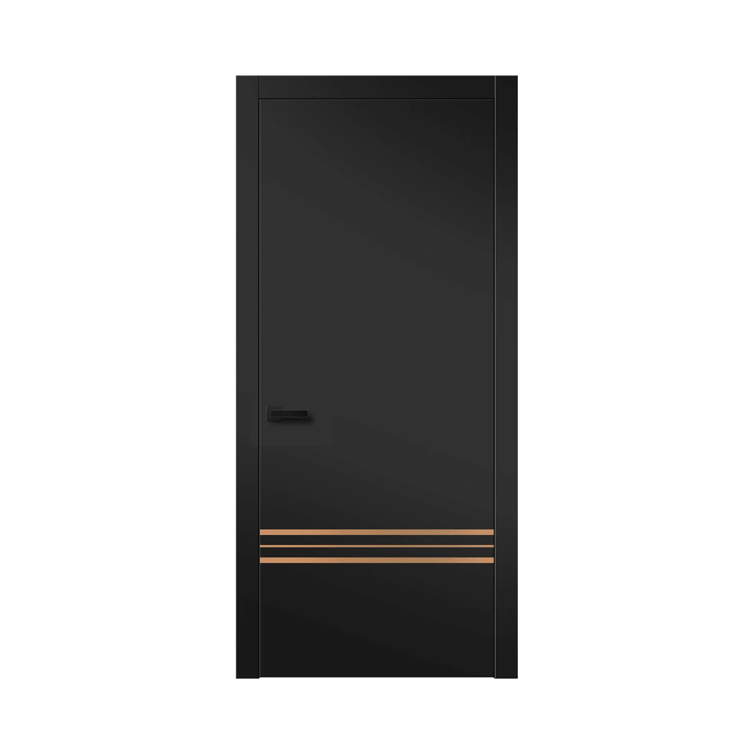 Modern Design MDF Paint-free Melamine Wooden Interior Door For Apartment Using