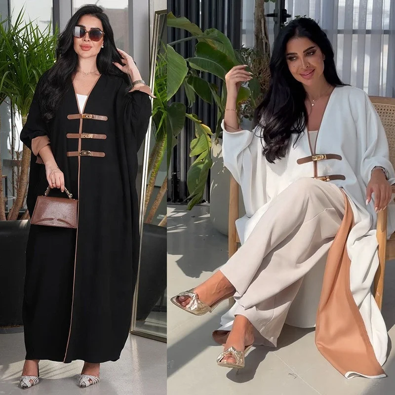 Ramadan Kimono Abaya Dubai Turkey Muslim Islam Saudi Arabia Dress Fashion African Dresses Caftan Djellaba Moroccan Muslim Abaya