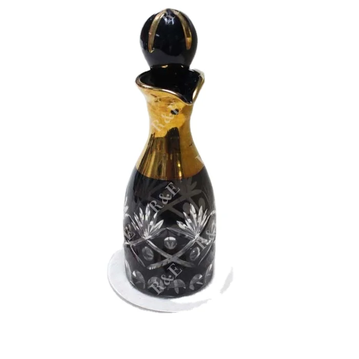 120ml golden decanter or gold display bottle for arabic perfume and oud