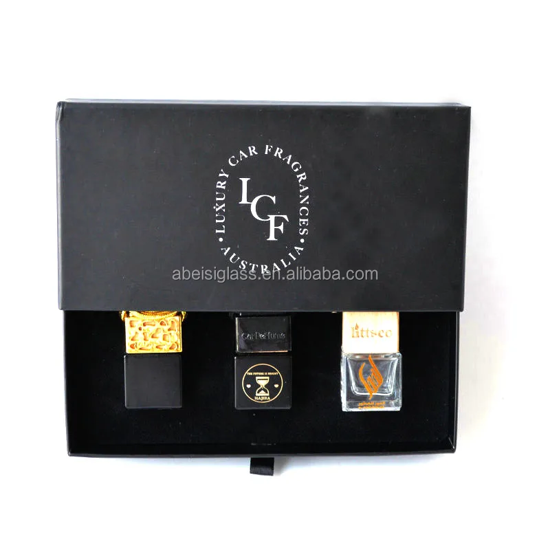 Wholesale Hanging Car Aroma Diffuser 8ml 10ml Air Freshener Perfume Bottle With packing box