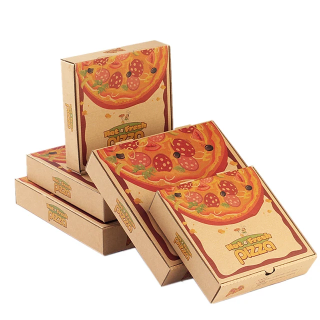 8 10 inch eco friendly small pizza box corrugated box for pizza slice box manufacturer